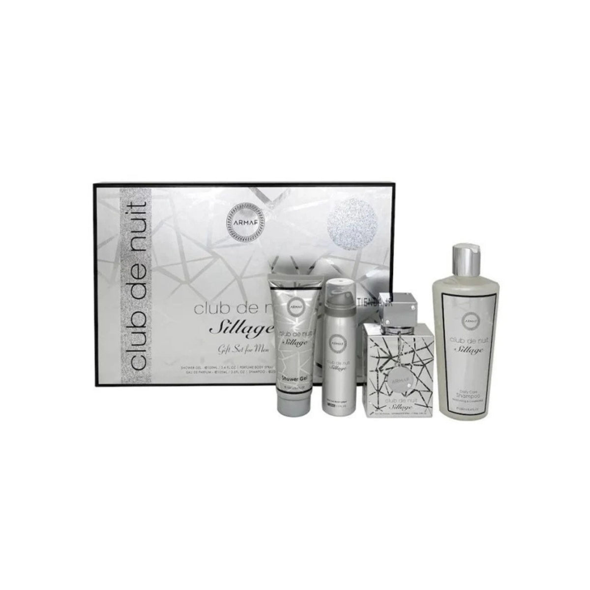 ARMAF SET CLUB DE NUIT SILLAGE MEN, 4 PIEZAS